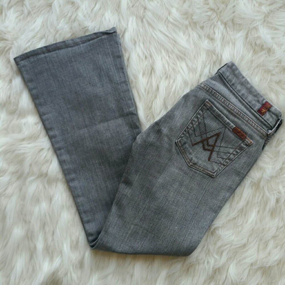 7 FOR ALL MANKIND  gray boot cut sz 26